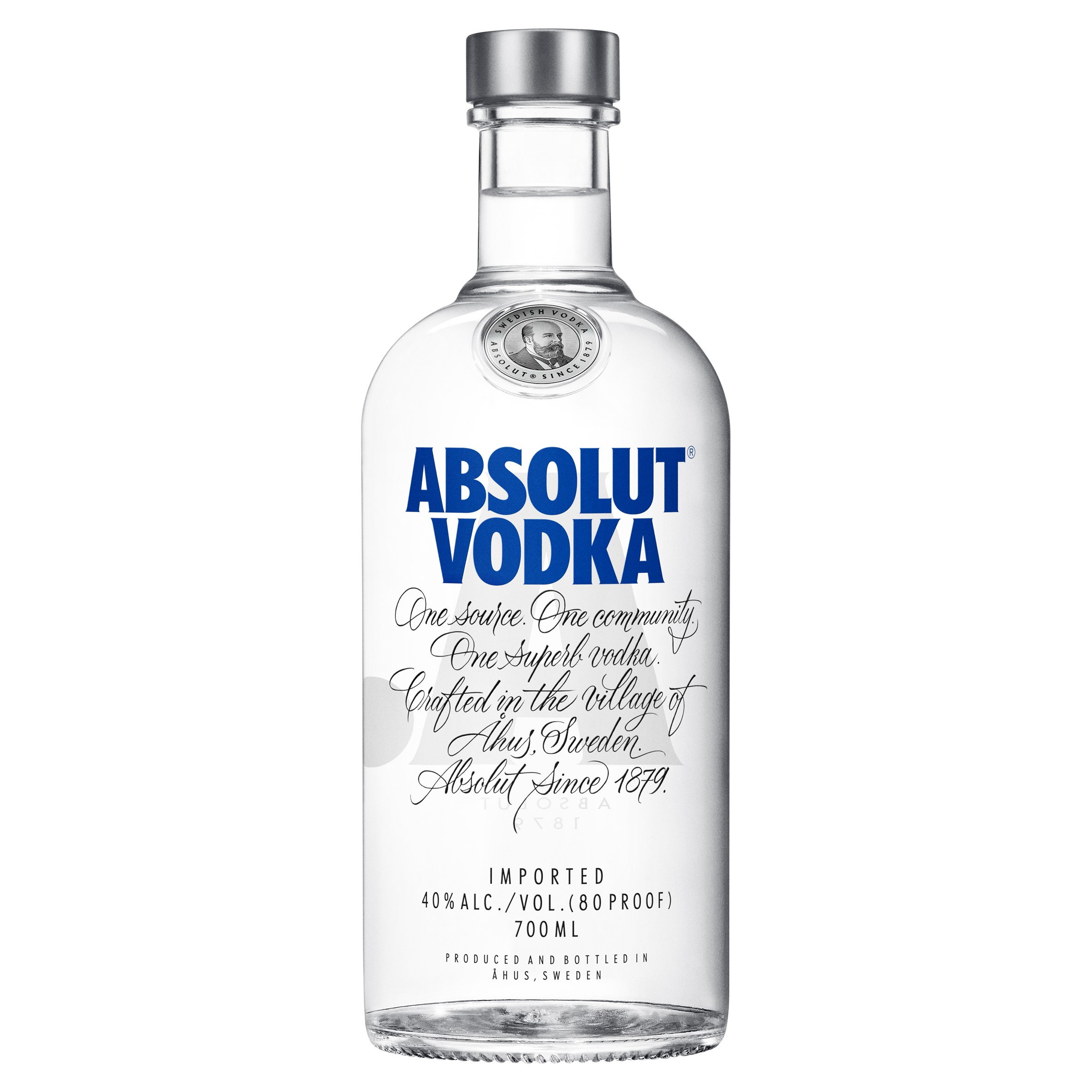 A bottle of Absolut Vodka 