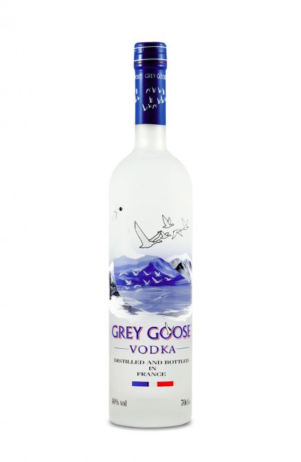 A bottle of Gray Goose 